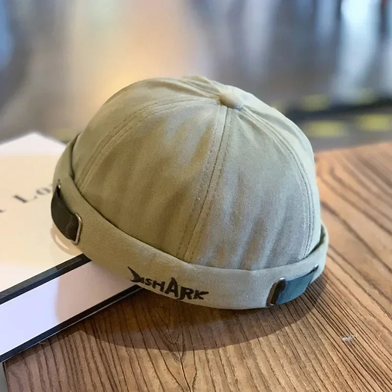 1 Pcs Solid Color Adjustable Brimless Fashion Men Beanie No Visor Spring Autumn Unisex Outdoor Beret Melon Cap Hats