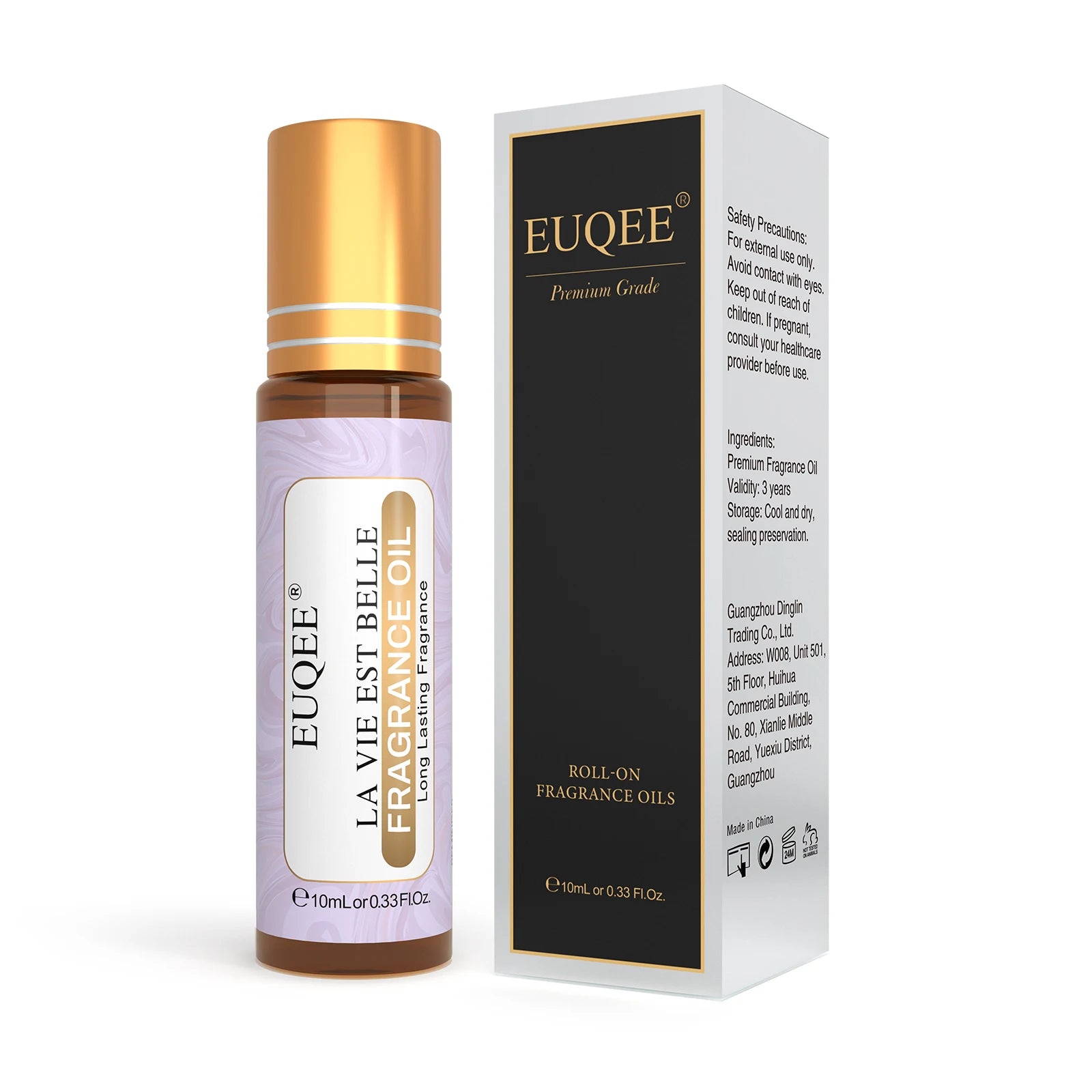 EUQEE 10ml Roller Smear Fragrance Oil For Women Fresh Line Coconut Vanilla Angel for Aromatherapy,Diy Soap,Candle making