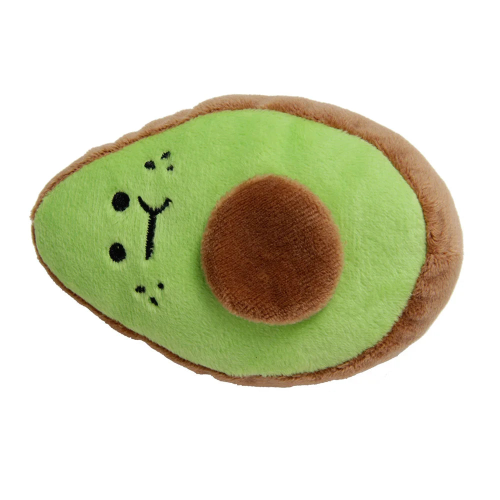 Pet Toys Plush Squeaky Toy Bite-Resistant Clean Dog Chew Puppy Training Toy Soft Banana Bone Vegetable Fruit Pet Supplies