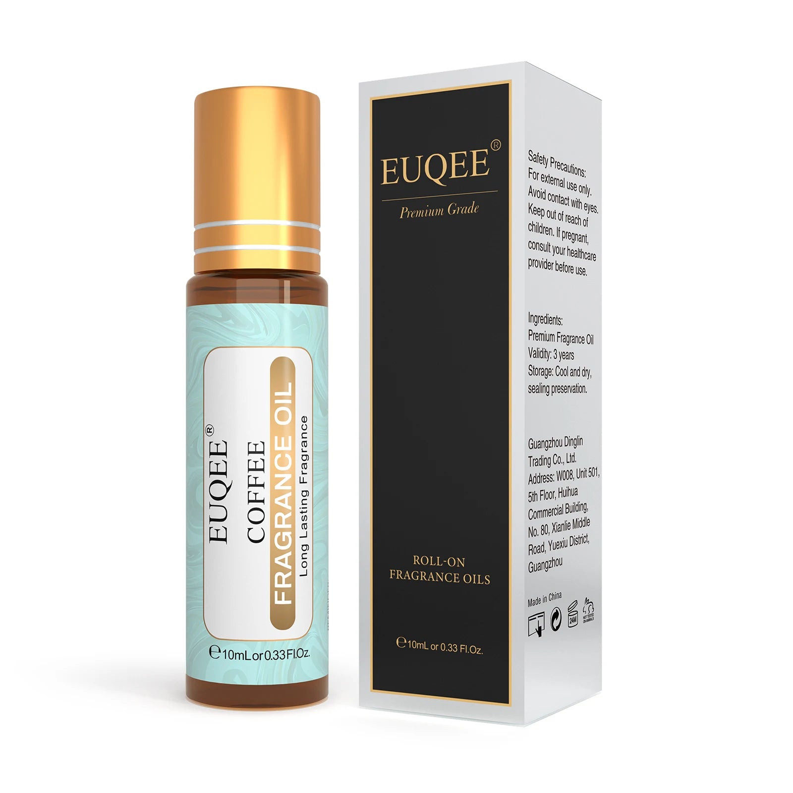 EUQEE 10ml Roller Smear Fragrance Oil For Women Fresh Line Coconut Vanilla Angel for Aromatherapy,Diy Soap,Candle making