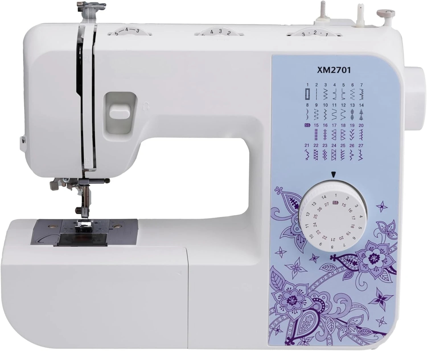 XM2701 Sewing Machine, Lightweight, Full Featured, 27 Stitches, 6 Included Feet