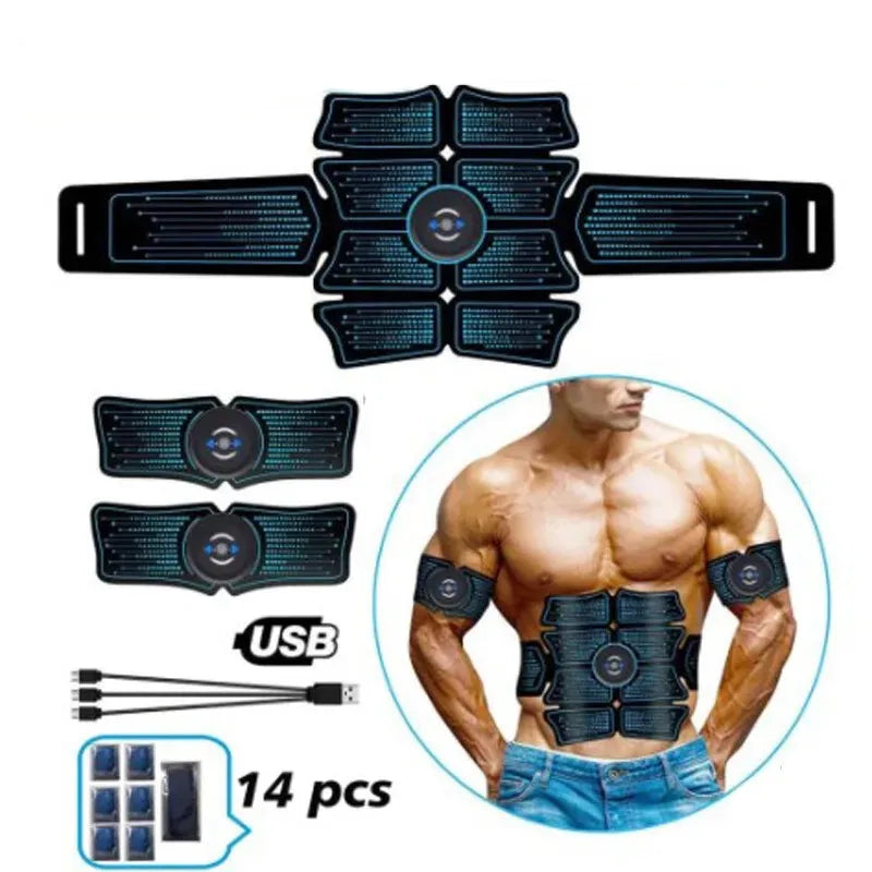 EMS Wireless Muscle Stimulator Rechargeable Fitness Hip And Abdominal Training Electric Slimming Patch Body Shaping Massager