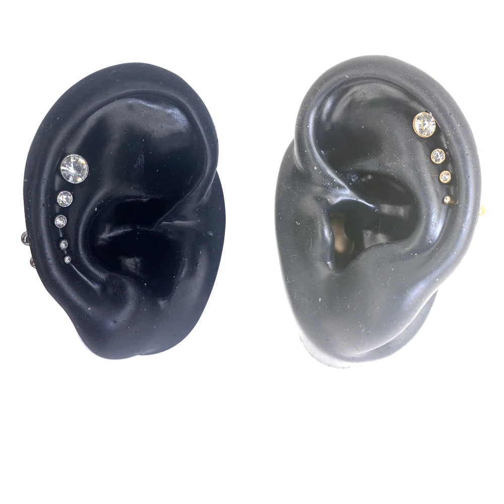 1Pc 20G 0.8mm 1.5-5mm Surgical Steel Ear Piercing Stud Small Nose Ring  Couch Ear Cartilage Ear Helix Body Piercing Jewelry
