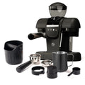 iCafilas Coffee Maker 19 Bar Semi Automatic Extraction Espresso Coffee Machine with Grinder Built In Steam milk coffee machine