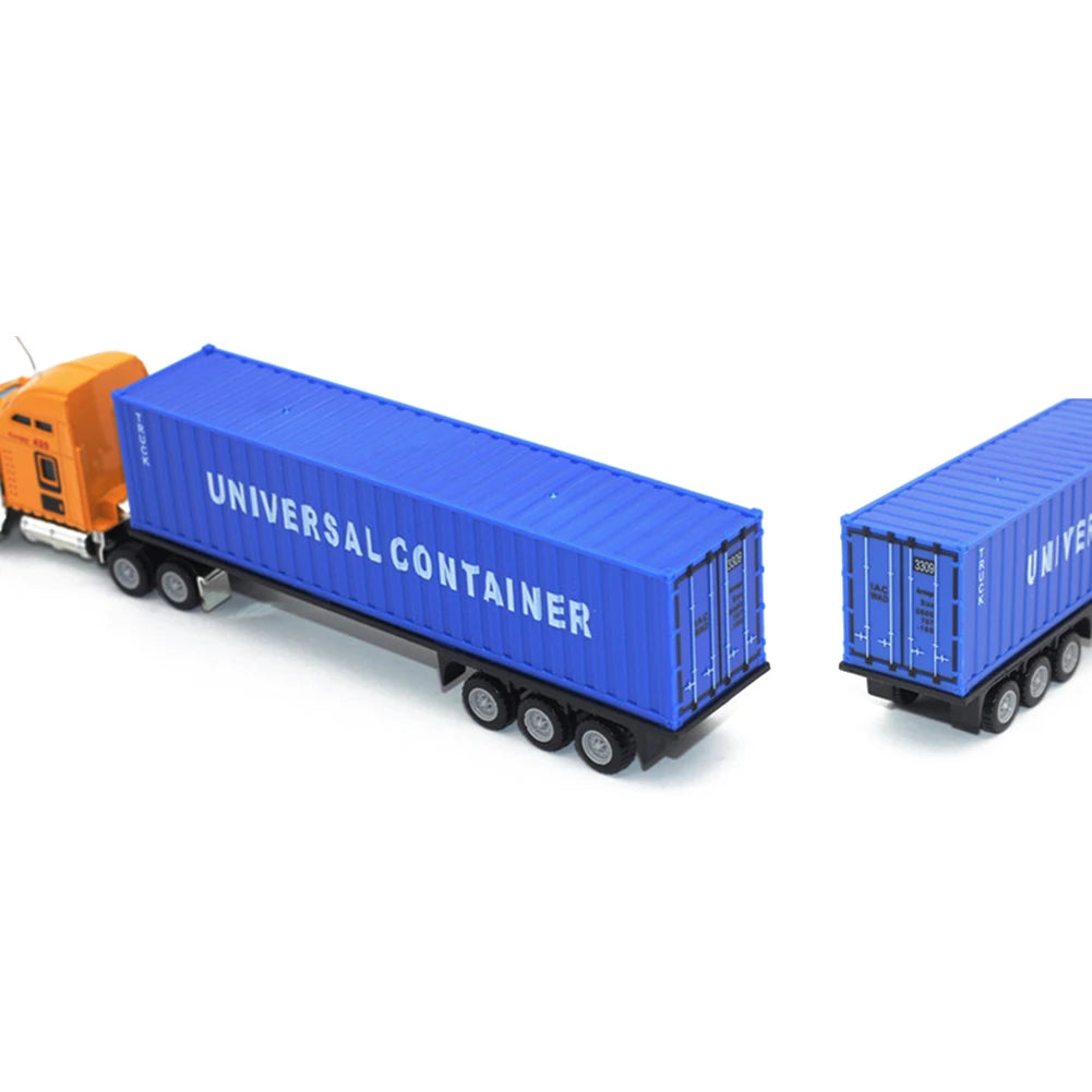 1:50 Large Diecast Alloy Truck Car Model Toys Simulation Oil Truck Tank Container Pull Back Transport Vehicle Model Toy For Kids