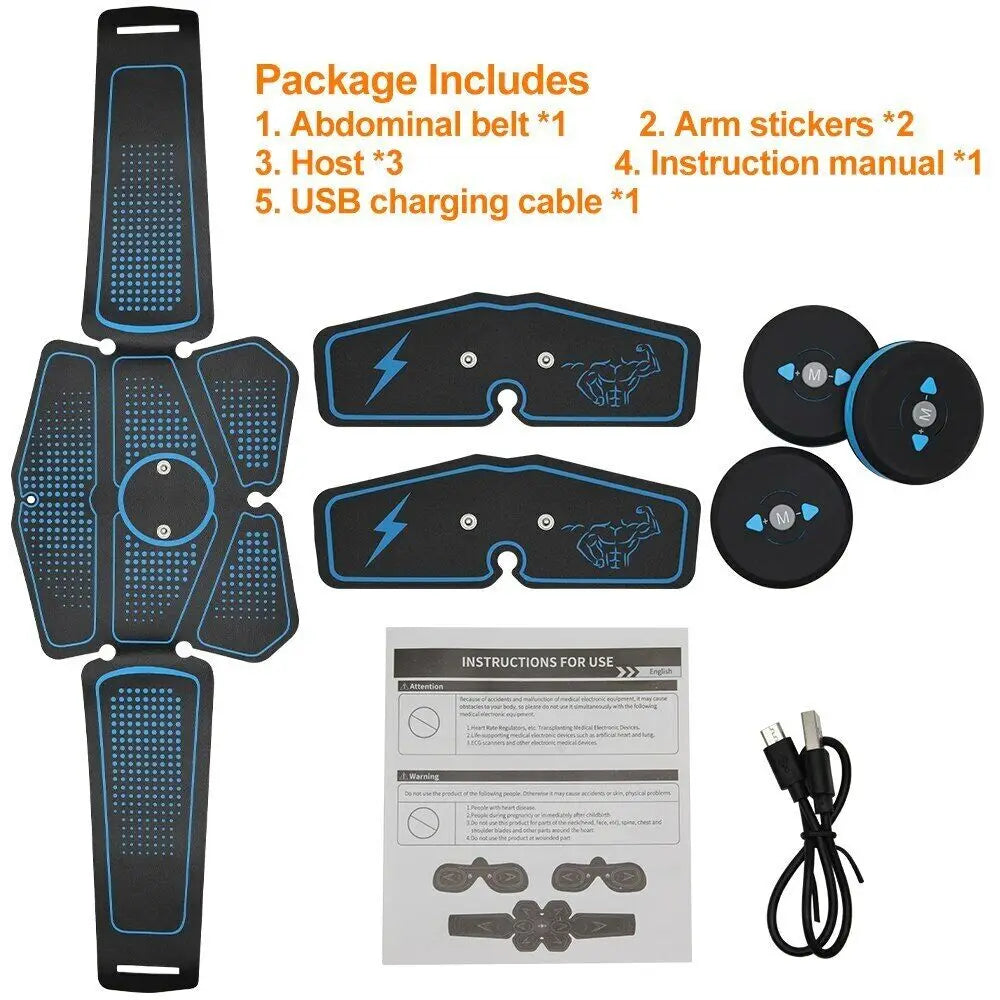 EMS Wireless Muscle Stimulator Rechargeable Fitness Hip And Abdominal Training Electric Slimming Patch Body Shaping Massager