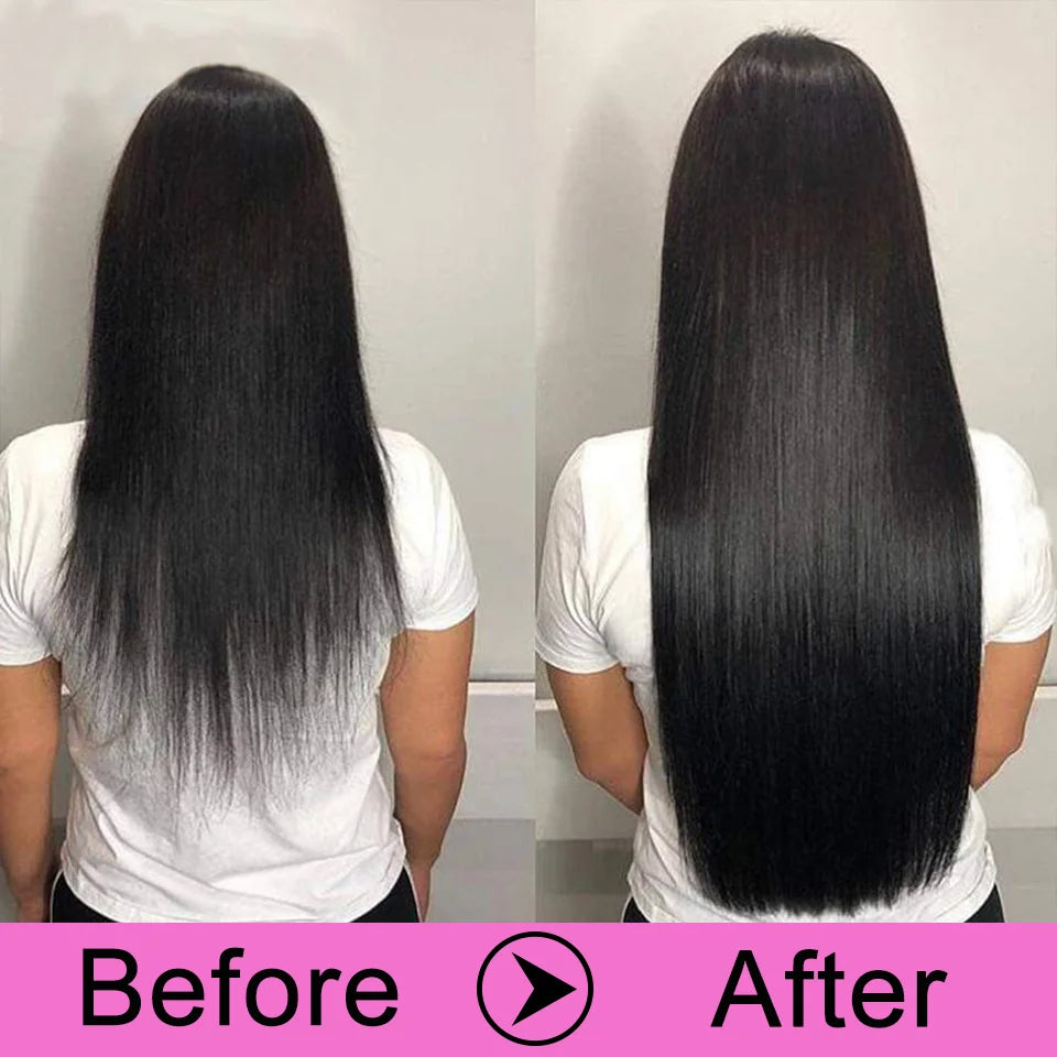 Straight Tape in Human Hair Extensions Natural Hair Extension Color #1B 14-26 Inches Brasil Remy Human Hair For Black Woman