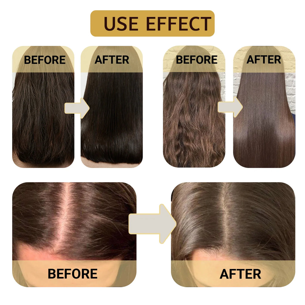 Magical Hair Mask Softens Frizz Repairs Damage Fine Hair Anti-loss Smooth Shiny Hair For Dry Damaged Hair Deep Moisturizing