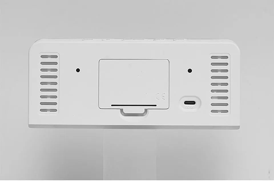 Digital LED Alarm Clock Desktop Table Clock Night Light with Time Temperature Display Backlight Snooze Clock Modern Decor