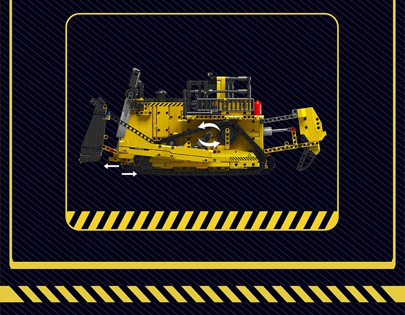 Mould King 15084 Technical Car Toys The APP RC Control D11 Bulldozer Building Block Assembly Truck Brick Set Kids Christmas Gift