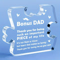 Bonus Dad Acrylic Plaque - Best Dad Ever Gift from Daughter/Son