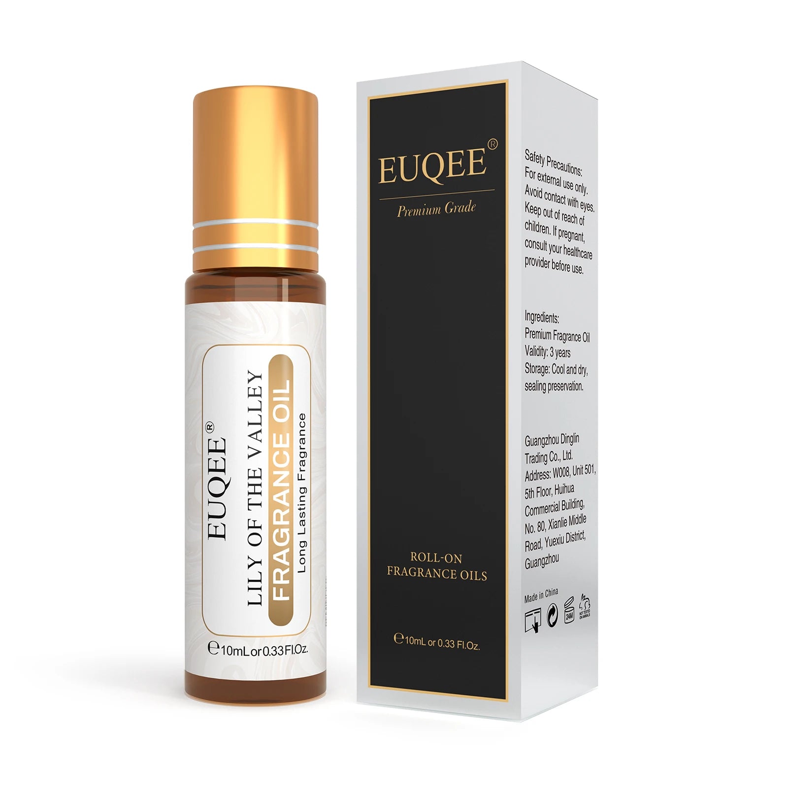EUQEE 10ml Roller Smear Fragrance Oil For Women Fresh Line Coconut Vanilla Angel for Aromatherapy,Diy Soap,Candle making