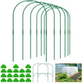 12 Set Steel Greenhouse Plant Hoops Durable Reusable DIY Seedling Arch Shed Bracket for Garden Vegetable Grow Tunnel Support New