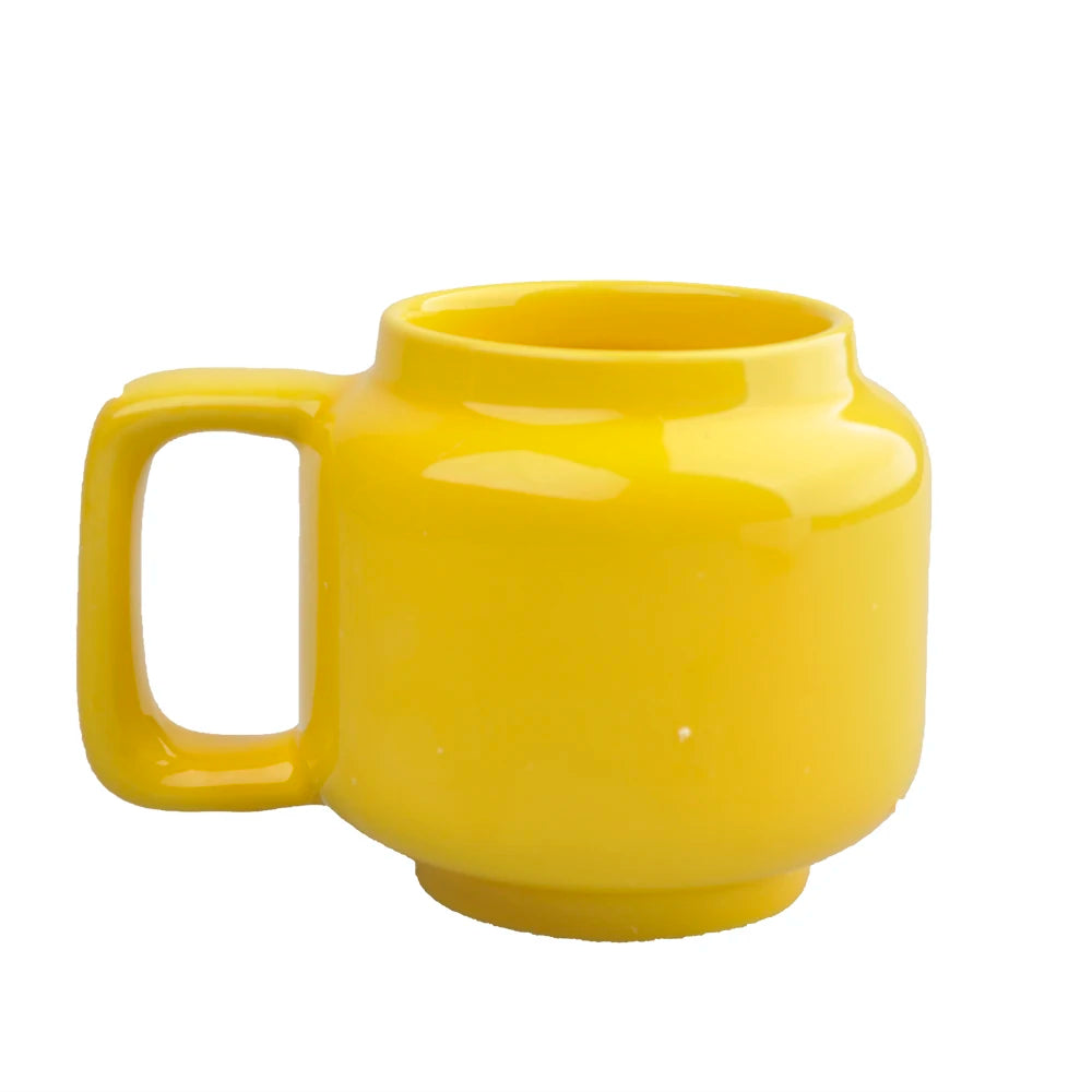 Expression Ceramic Mug 250ML Cute Coffee Cups Drinkware Figurine Head Smiling Face Tea Drinking Cup Children Christmas Gift 머그컵