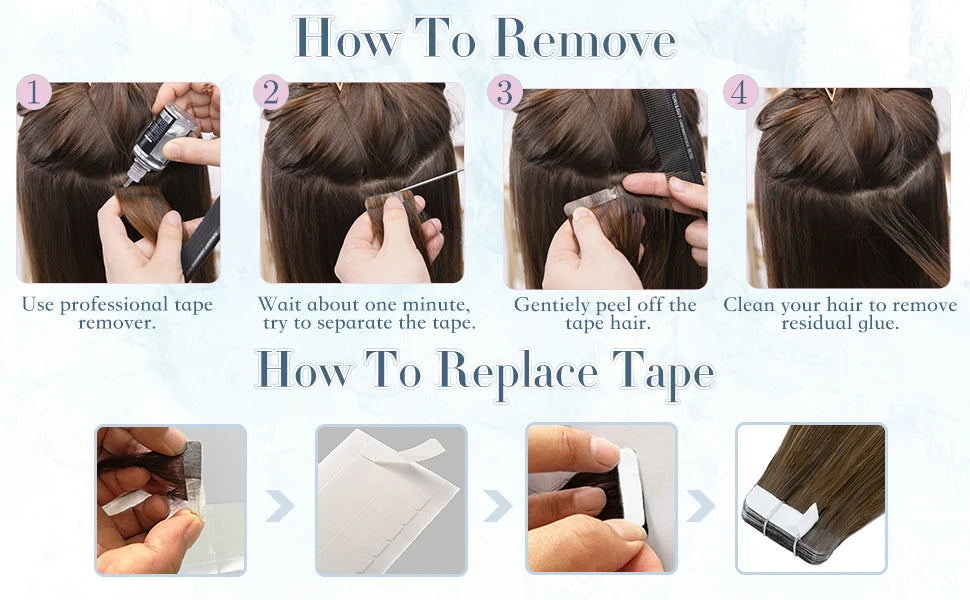 Ugeat Tape in Hair Extensions Balayage Natural Black to Ash Blonde Tape in Hair Extensions Platinum Blonde Tape in Hair for Wome