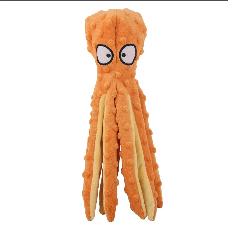 Pet Plush Toy Cat Dog Voice Octopus Shell Puzzle Toy Bite Resistant Interactive Pet Dog Teeth Cleaning Chew Toy Pet Supplies