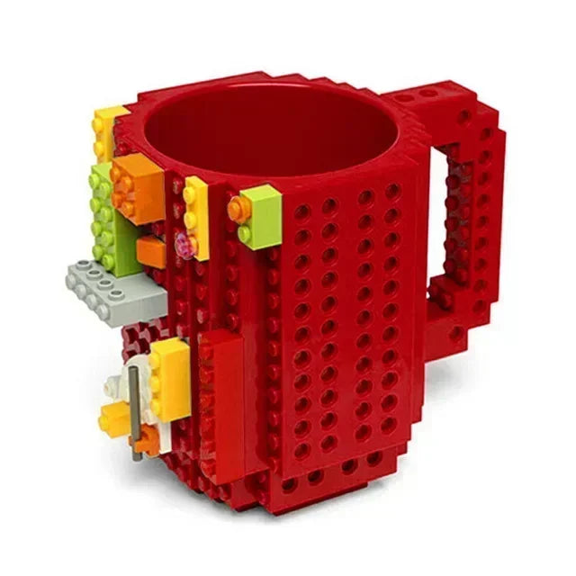 350ml Creative Milk Mug Coffee Cups Creative Build-on Brick Mug Cups Drinking Water Holder Building Blocks Design