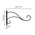 Hanging Bracket Hooks Hanger Wall Bird Flower Pot Basket Planter Lantern Metal Feeder Chime Wind Mount Hook Garden Decor