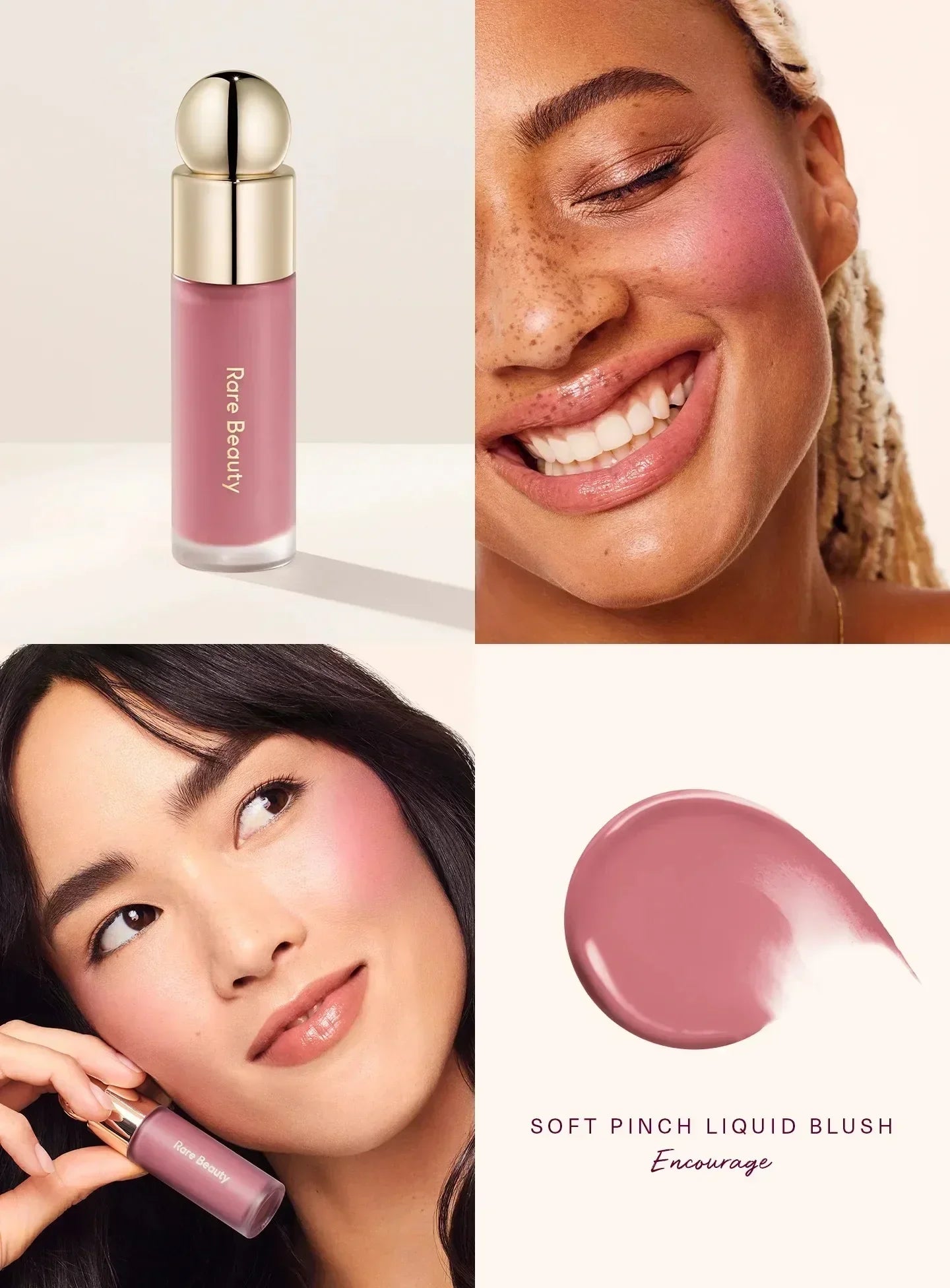 Rare Beauty Happy Hope Grace Faith Liquid Blusher Lasting Blusher Highlight Contouring Bronzer Liquid Lipstick Gloss Cosmetics