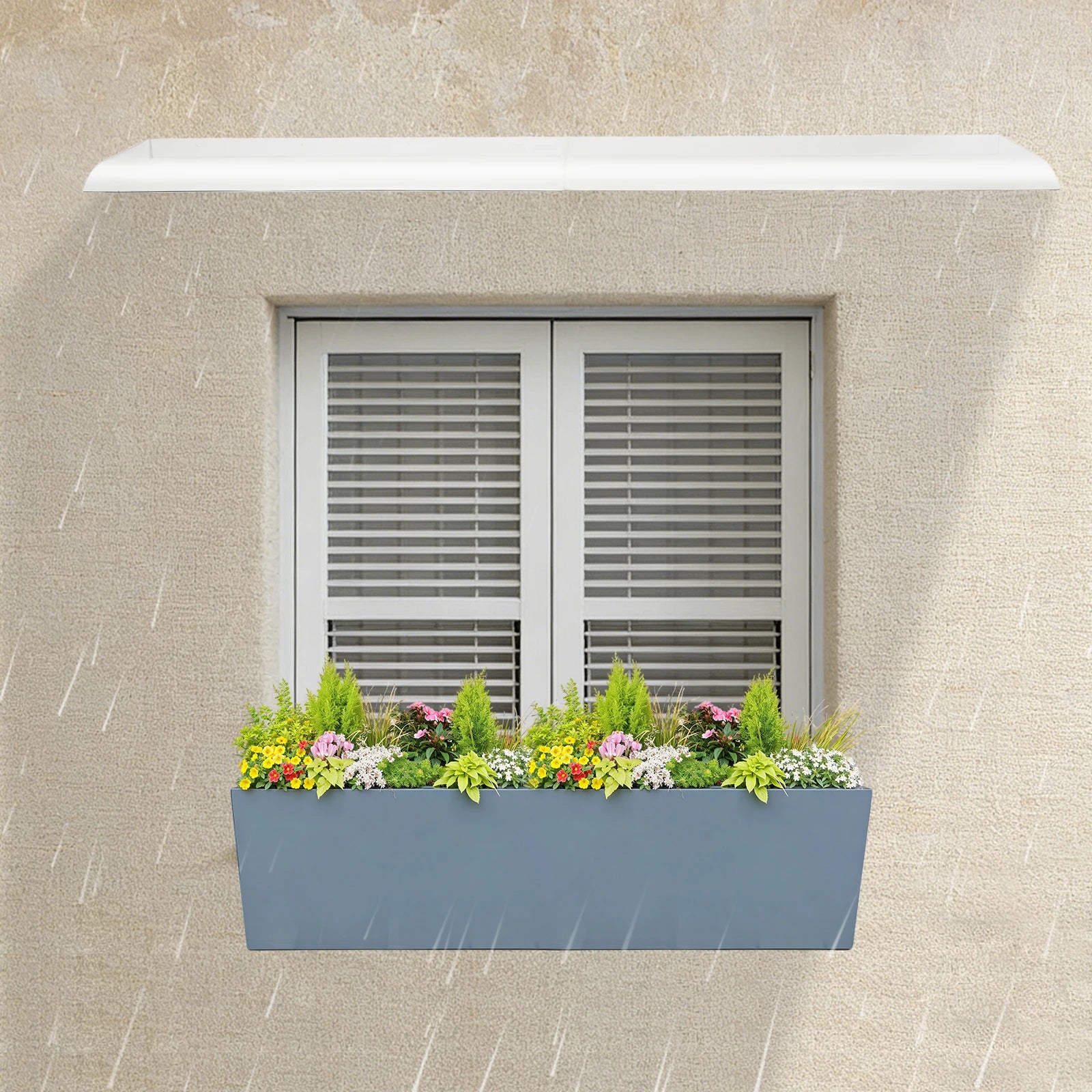 Clear Rain Shelter Cover,PET Rust-Resistant Window Wall Mounted Awning Front Door Canopy,for Entrances,Bike,Gazebos,Balcony