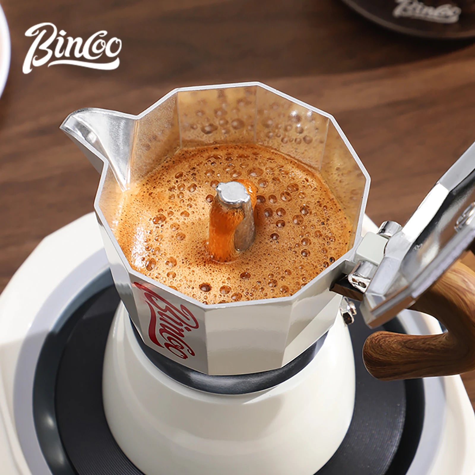 Bincoo Mocha Moka Coffee Pot Aluminum Espresso Maker Italian Coffee Professional Home Barista Accessories Coffee Tools 300ml