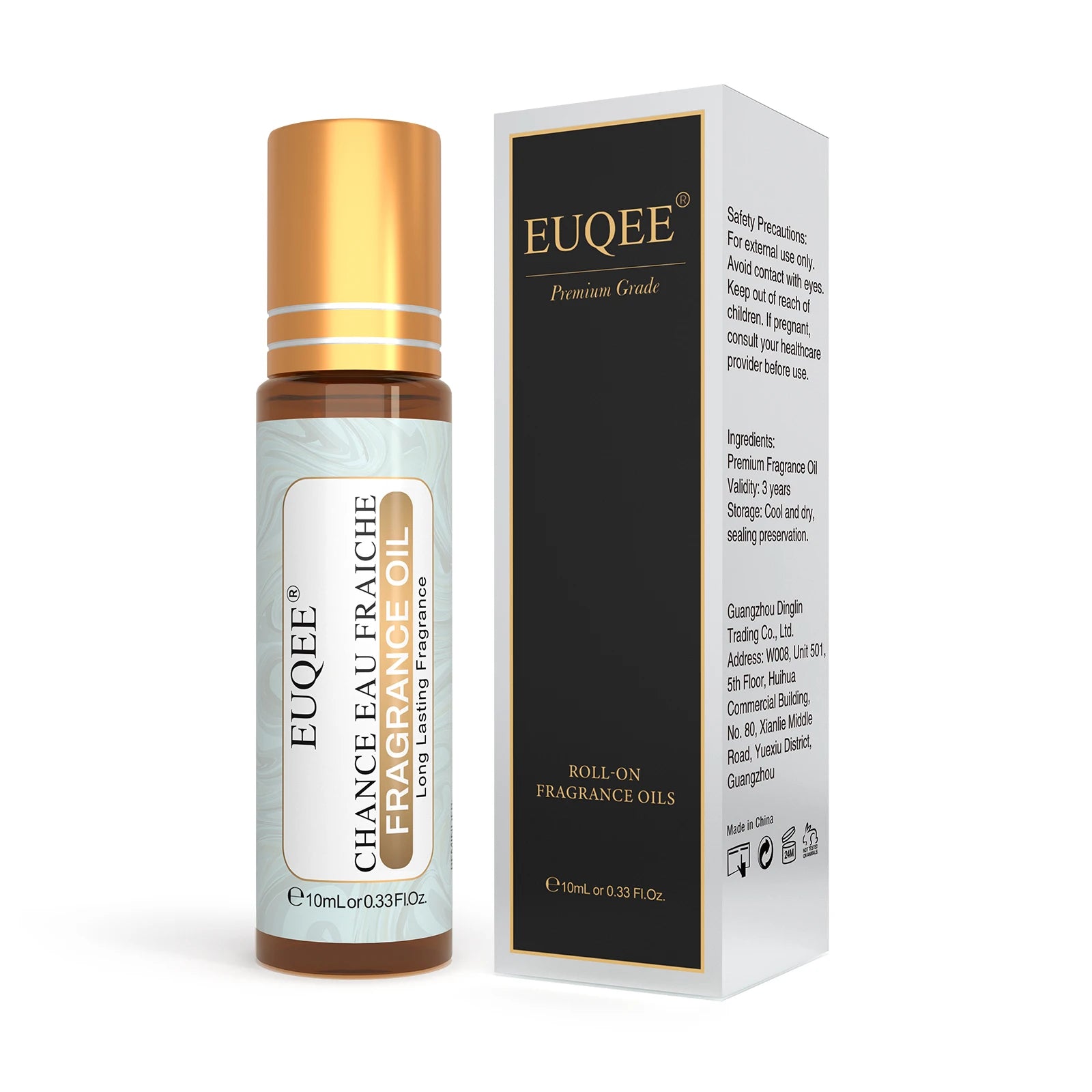 EUQEE 10ml Roller Smear Fragrance Oil For Women Fresh Line Coconut Vanilla Angel for Aromatherapy,Diy Soap,Candle making