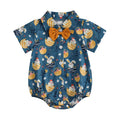 Baby EasterFloral Print Sleeveless Bowtie