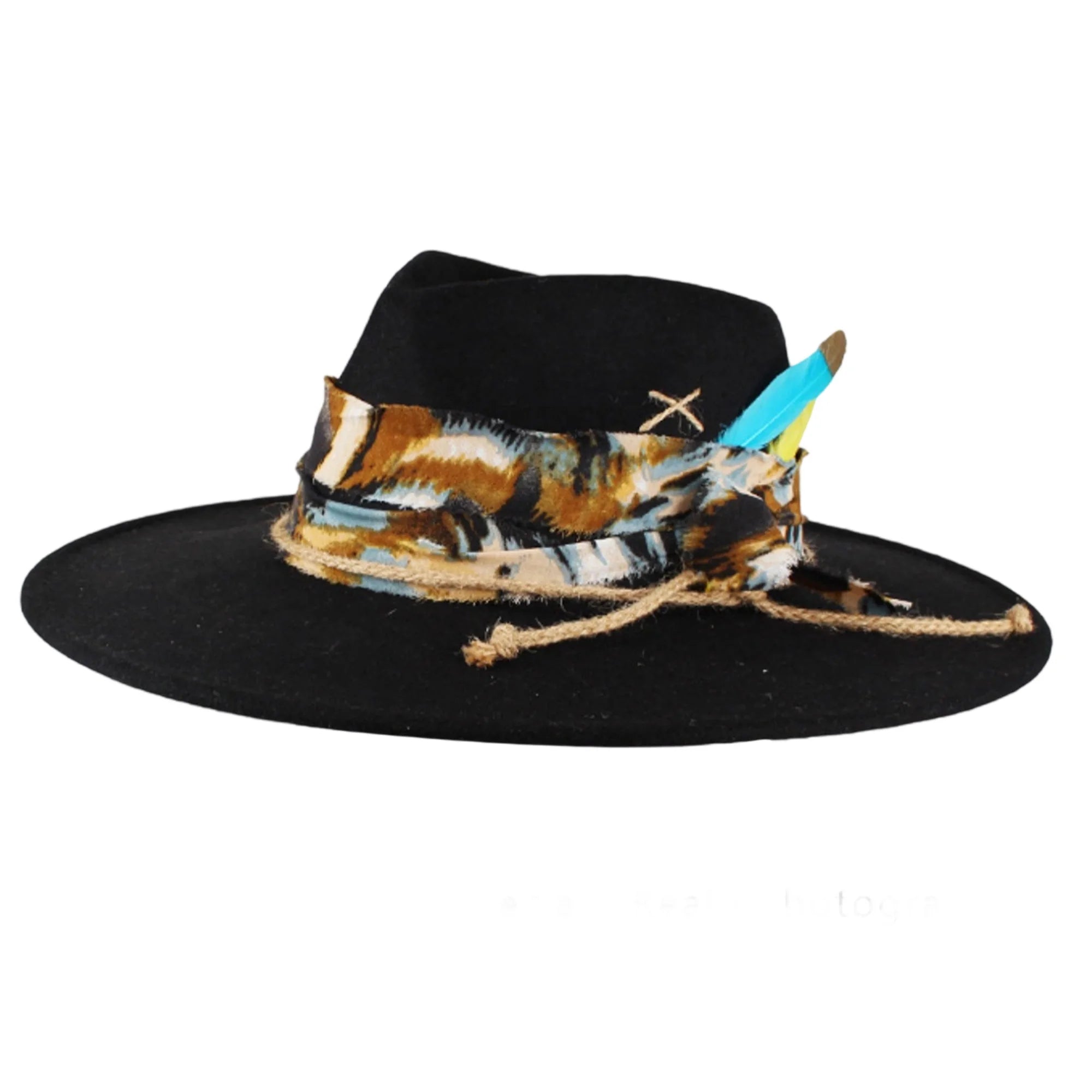Classic Wool Fedora Hats for Women and Men Retro Wide Brim Trilby Hat with Vintage Feather Detail
