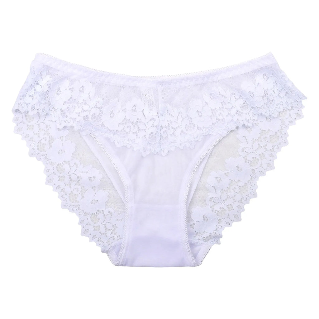 Sexy Lingerie Panties For Women Lace Underwear Feminine Large Size Breathable Transparent Mesh Women'S Summer Bragas Para Mujer