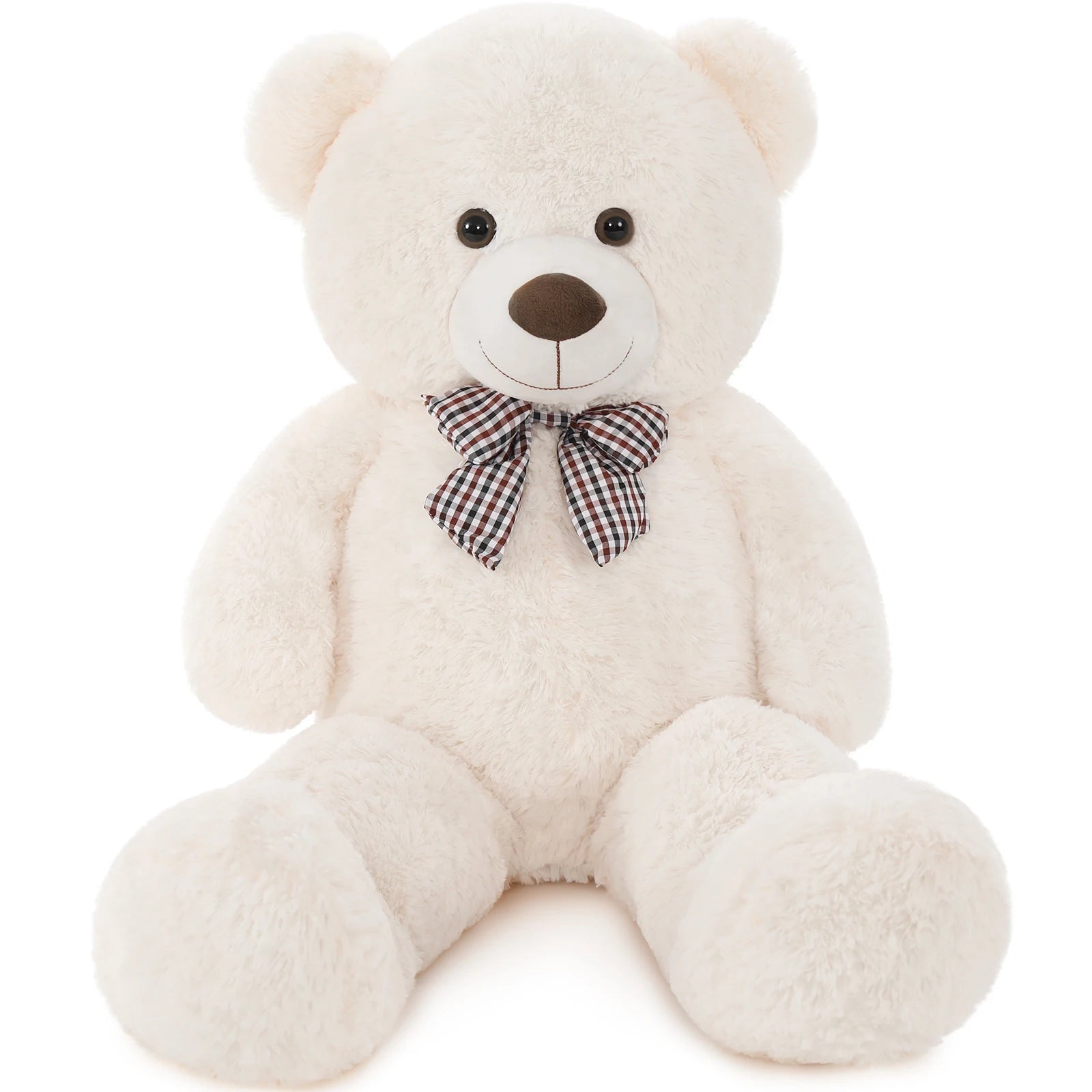 MorisMos Large White Teddy Bear, 39 Inch Big Teddy Bear Plush, Soft Giant Bears for Girls Girlfriend, Birthday, Baby Shower