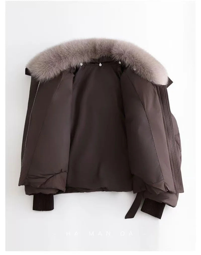 2025 Fashion  Winter New Down Cotton Jacket Women's Cotton-Padded Thicken Warm Parkas Short Coat Female Casual Ladies Overwear