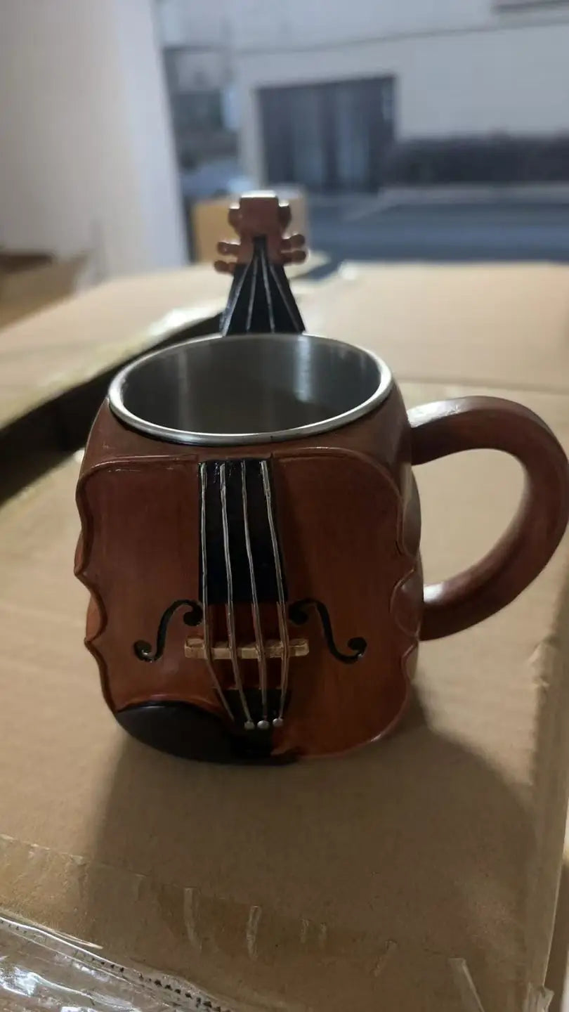 New Unique Musical Instrument Coffee Mug Creative Mug Milk Cup High-End Gift Desktop Ornaments