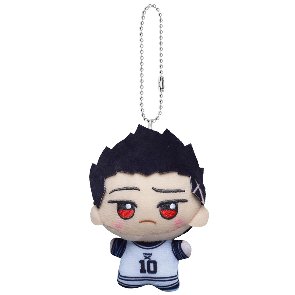 11cm Blue Lock Plush Toy Pendant Seishiro Nagi Isagi Yoichi Chigiri Bachira Meguru Mikage Reo Rin Itoshi Backpack Keychain Gift