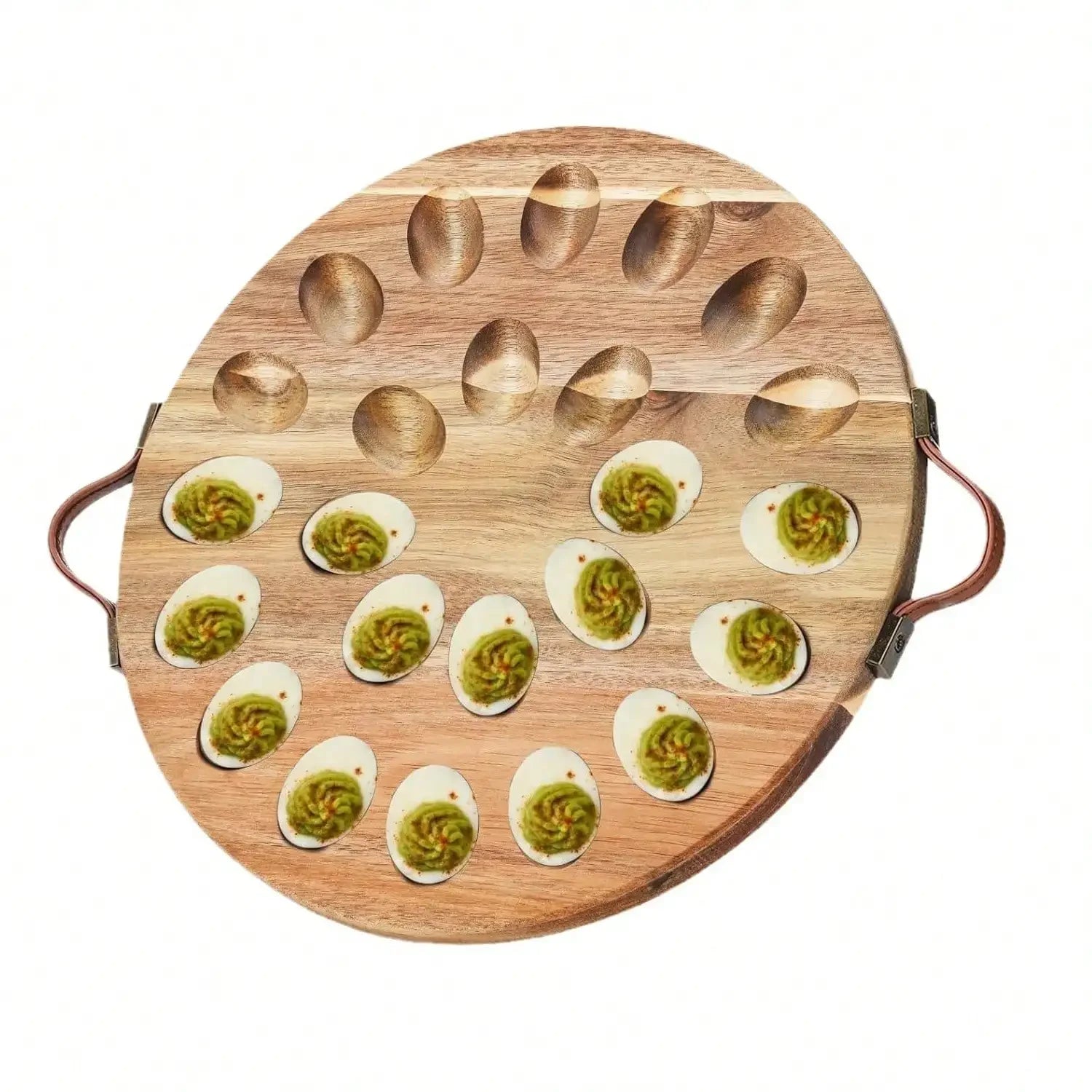 Deviled Egg Platter and Deviled Egg Tray, Wooden Deviled Egg Tray Square Egg Tray Charcuterie Board Easter Deviled Egg Tray