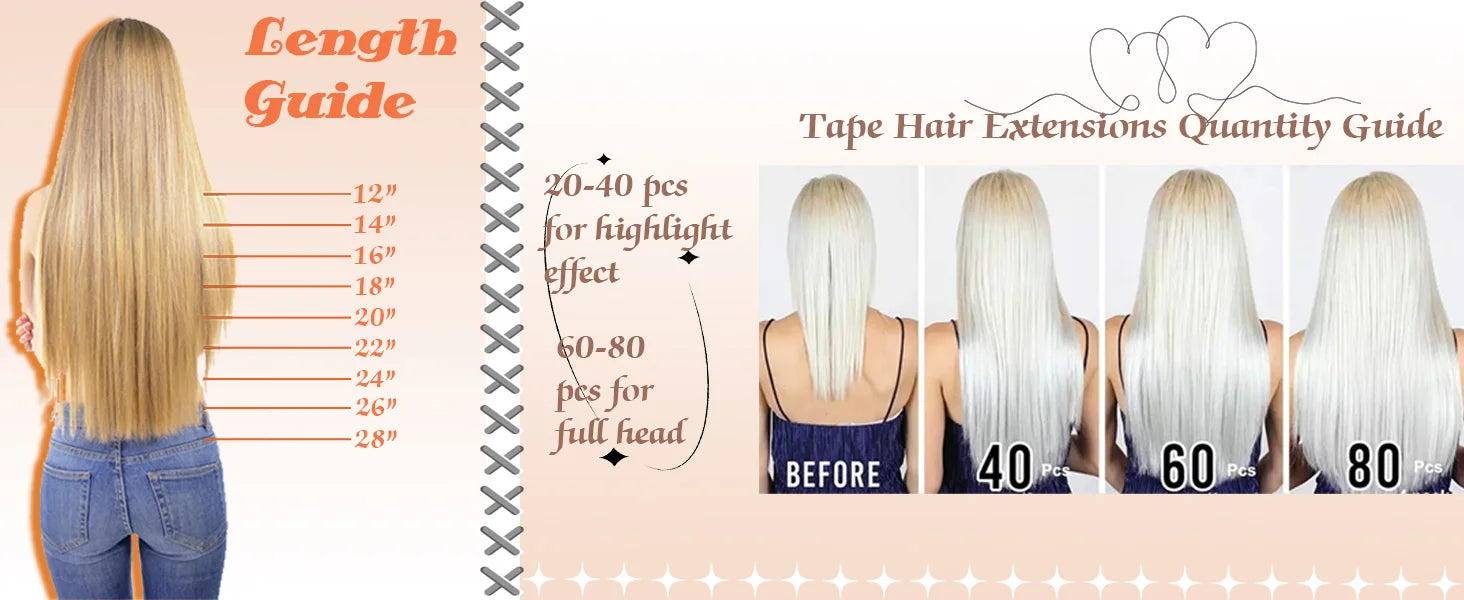 VeSunny Brown Tape in Hair Extensions Human Hair Brown Skin Weft Darkest Brown Human Hair Extensions for Women