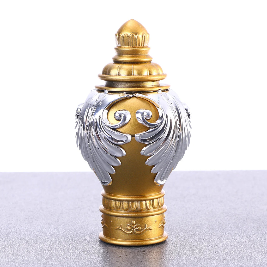 2pcs Rome Pole Curtain Rod End Decoration for Bedroom Living Room 28mm (Gold)