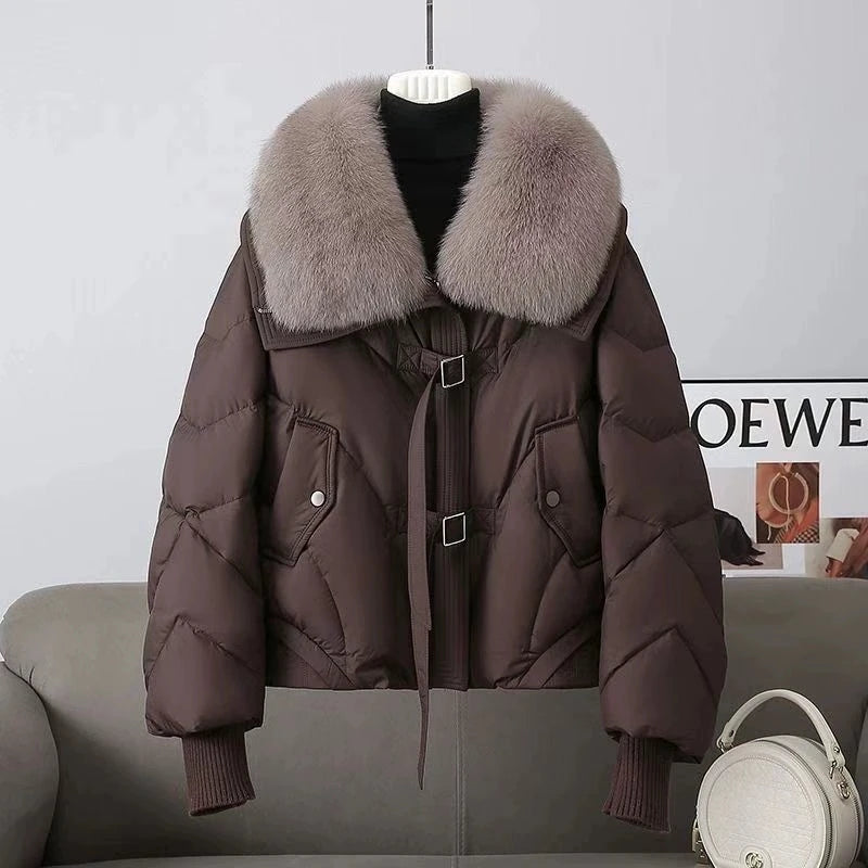 2025 Fashion  Winter New Down Cotton Jacket Women's Cotton-Padded Thicken Warm Parkas Short Coat Female Casual Ladies Overwear