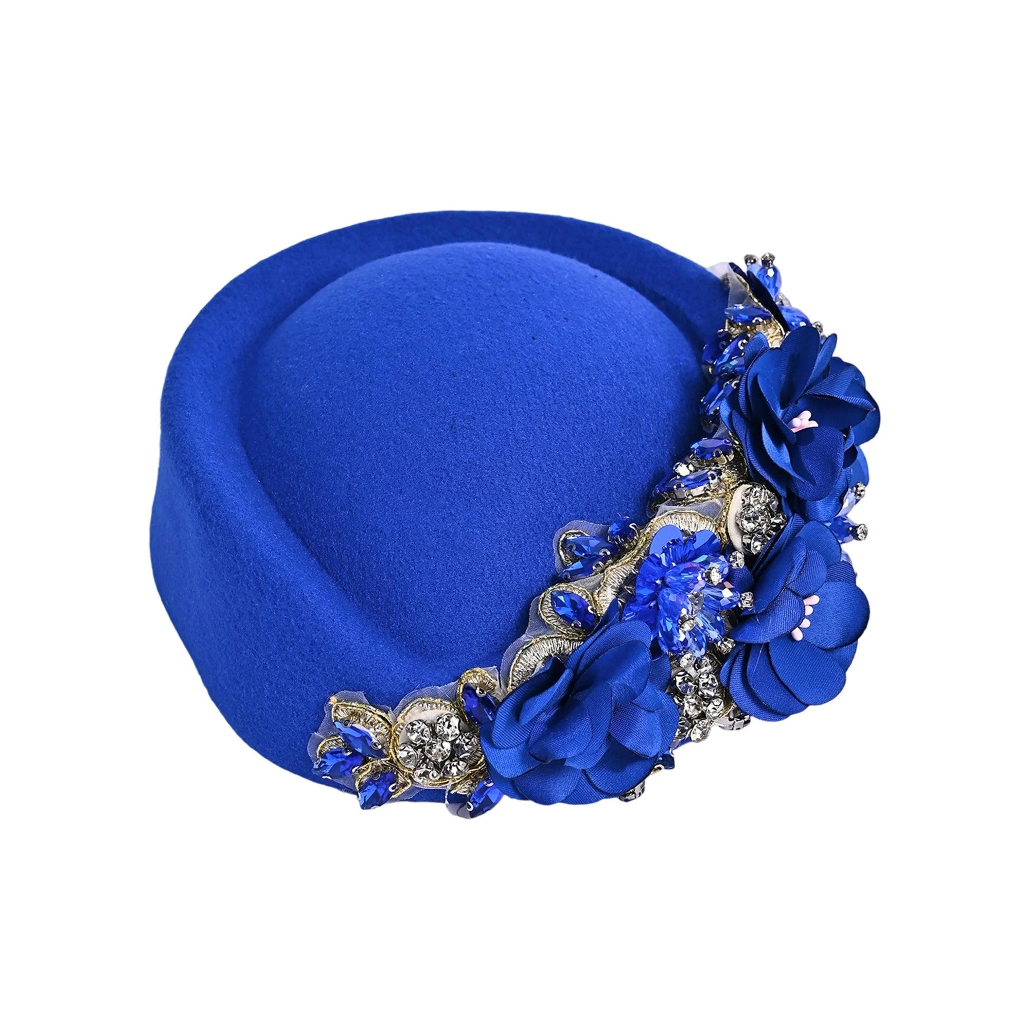 Vintage Style Wool Beret Hat with Pearl Embellishments Classic French Artist Hat for Women Elegant Tea Party Accessory