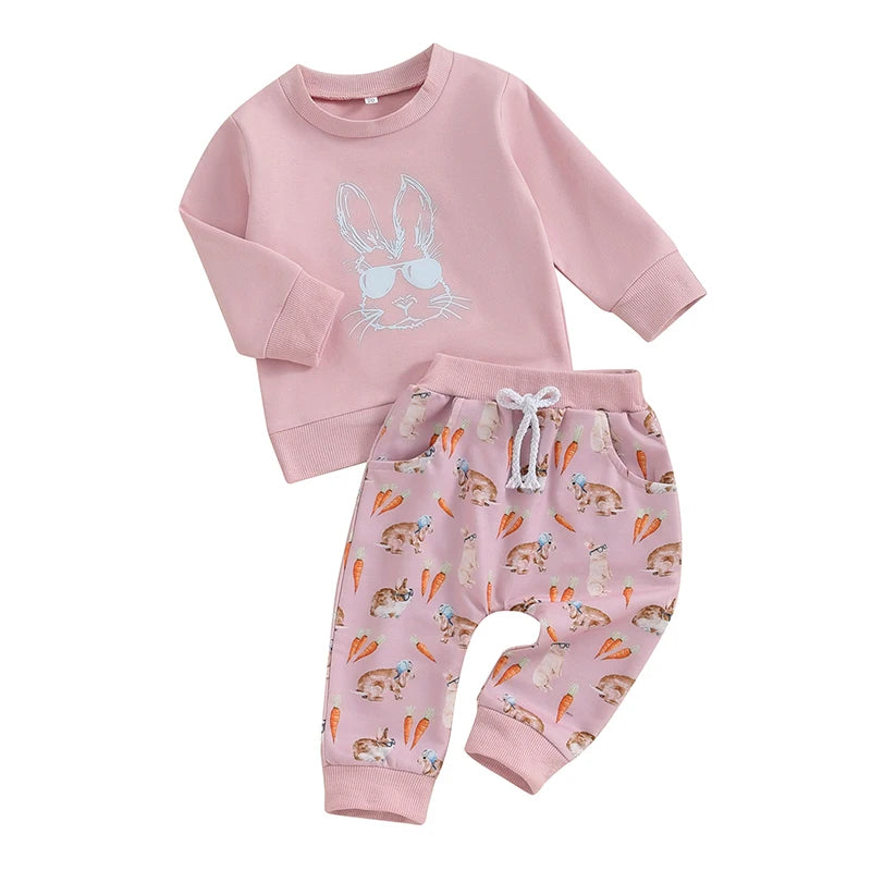 Baby Girls Easter Dress Set Pink Floral Print Sleeveless Dress with Matching Headband and Bloomers