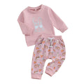 Baby Girls Easter Dress Set Pink Floral Print Sleeveless Dress with Matching Headband and Bloomers