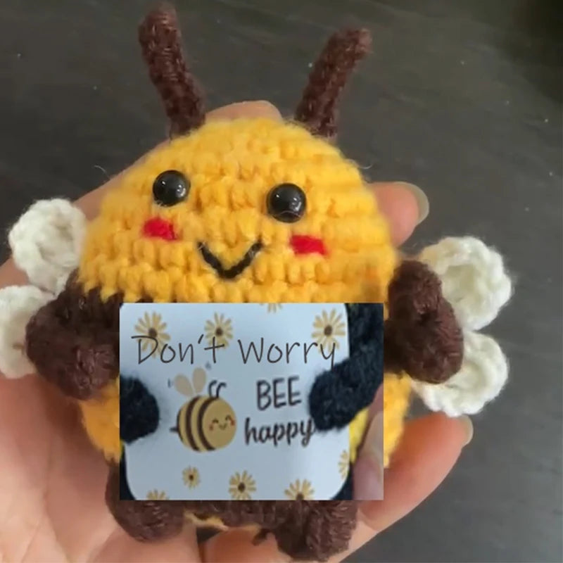 1/7pcs Easter Fun Handmade Emotional Support Doll Gift Crochet Encouragement Crochet Doll Ornament Cute Room Decoration