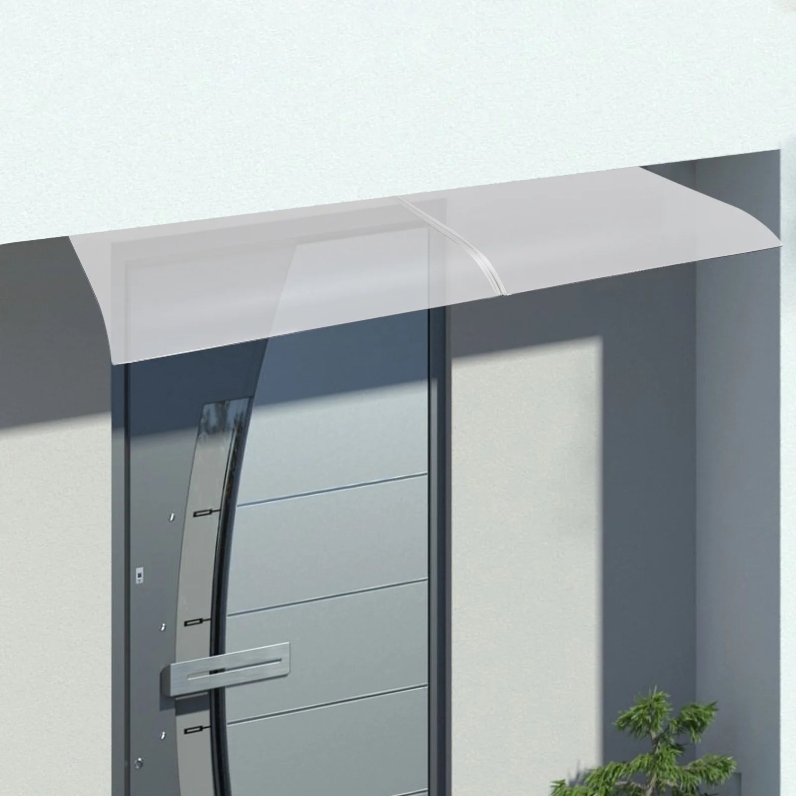 Clear Rain Shelter Cover,PET Rust-Resistant Window Wall Mounted Awning Front Door Canopy,for Entrances,Bike,Gazebos,Balcony
