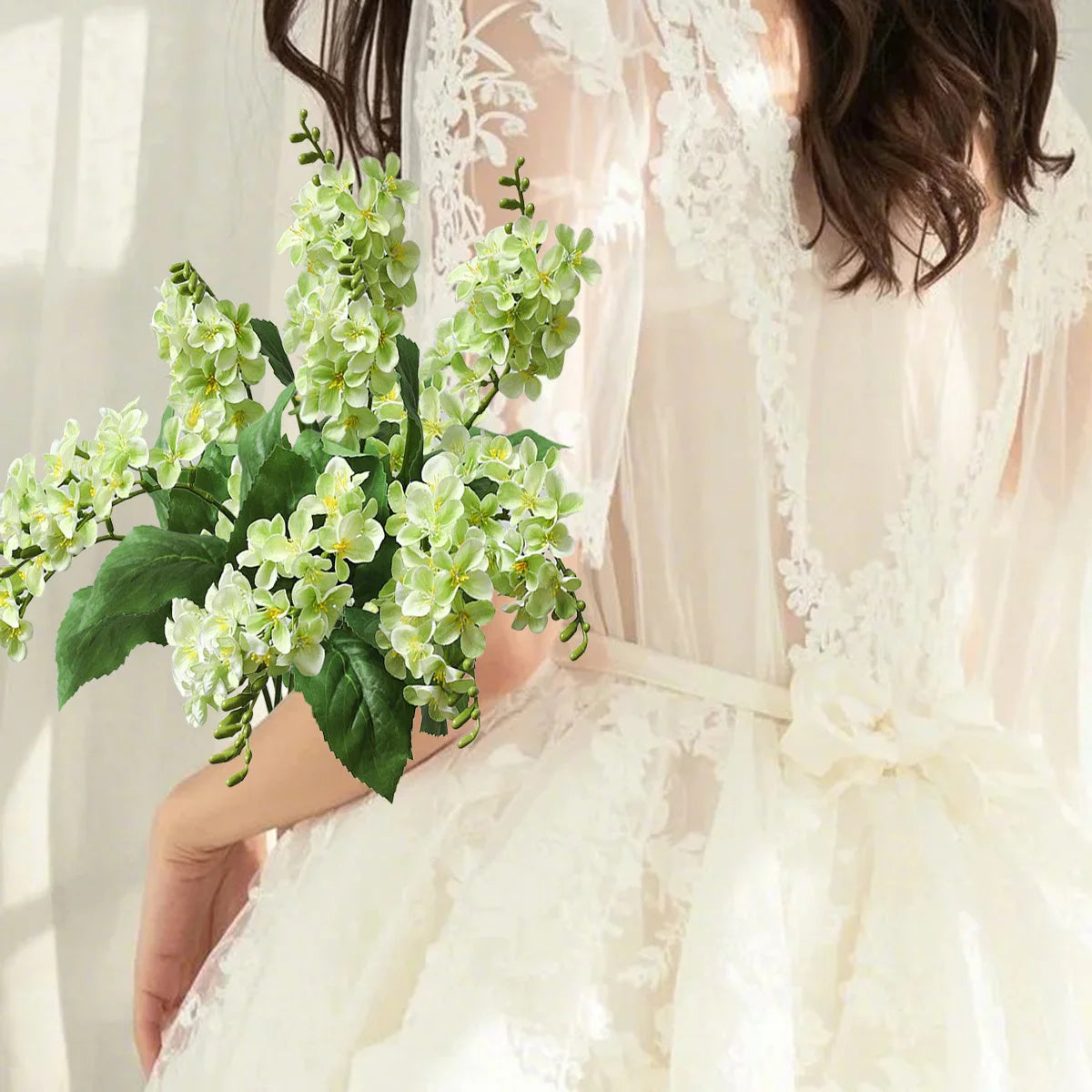 2 Bundles of Lifelike Lily of the Valley Artificial Flowers, Perfect for Easter, Wedding, Home Party Decor, or Living Room