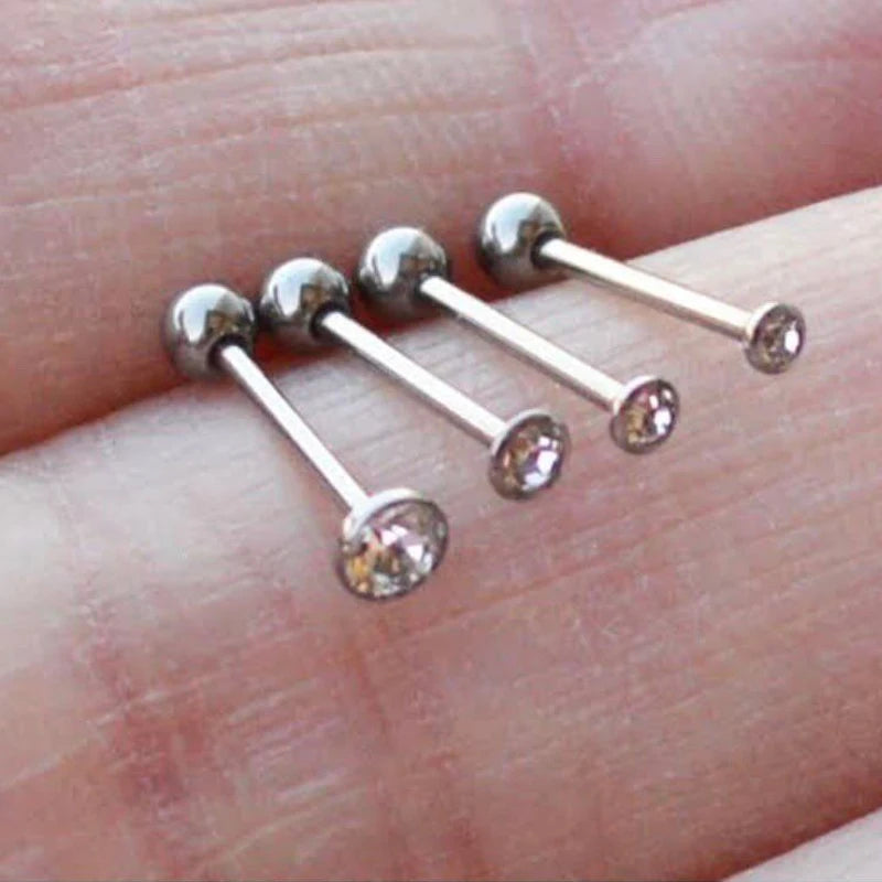1Pc 20G 0.8mm 1.5-5mm Surgical Steel Ear Piercing Stud Small Nose Ring  Couch Ear Cartilage Ear Helix Body Piercing Jewelry