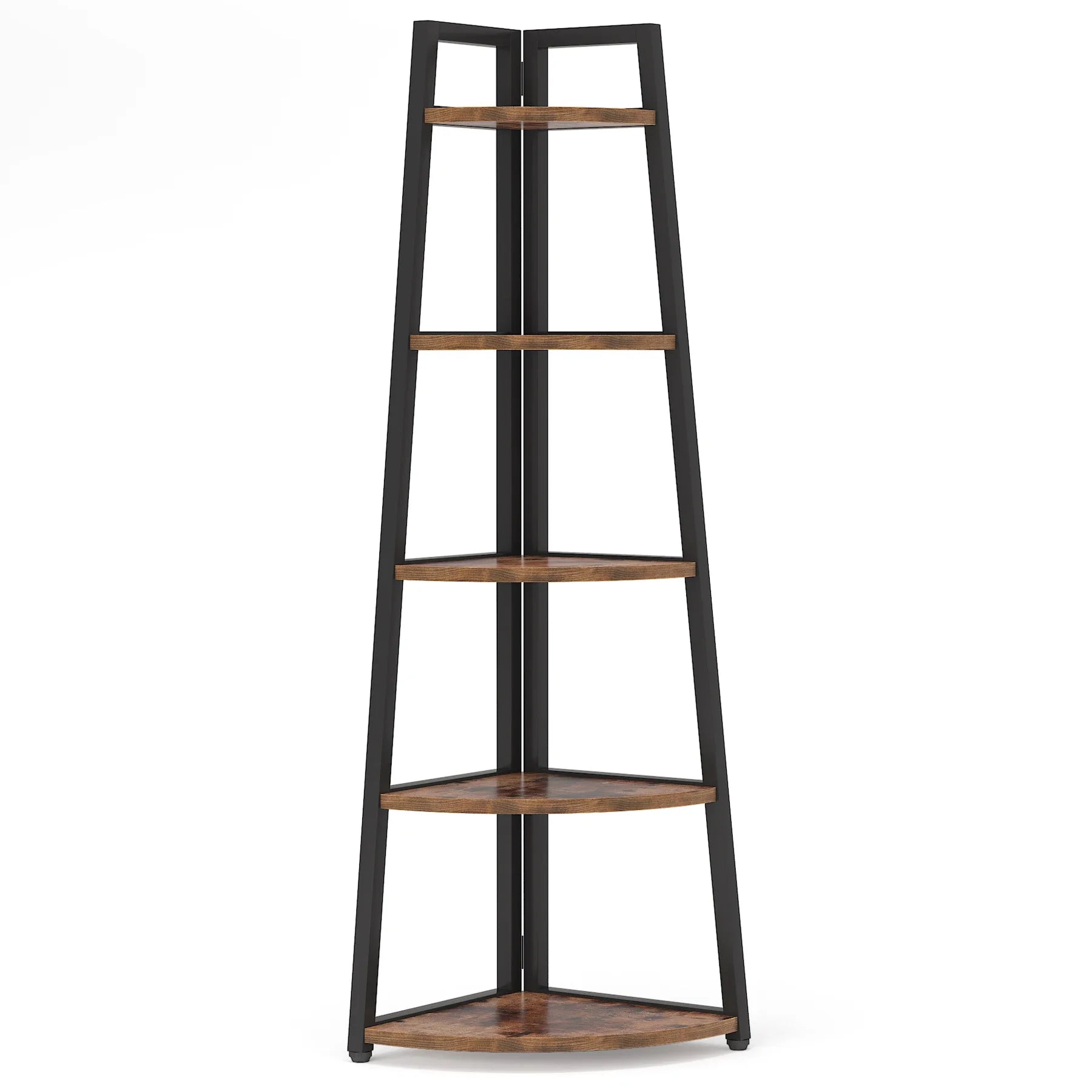 Tribesigns Bookcase Corner Book Shelf Rack Wood Bookshelf Storage Shelves