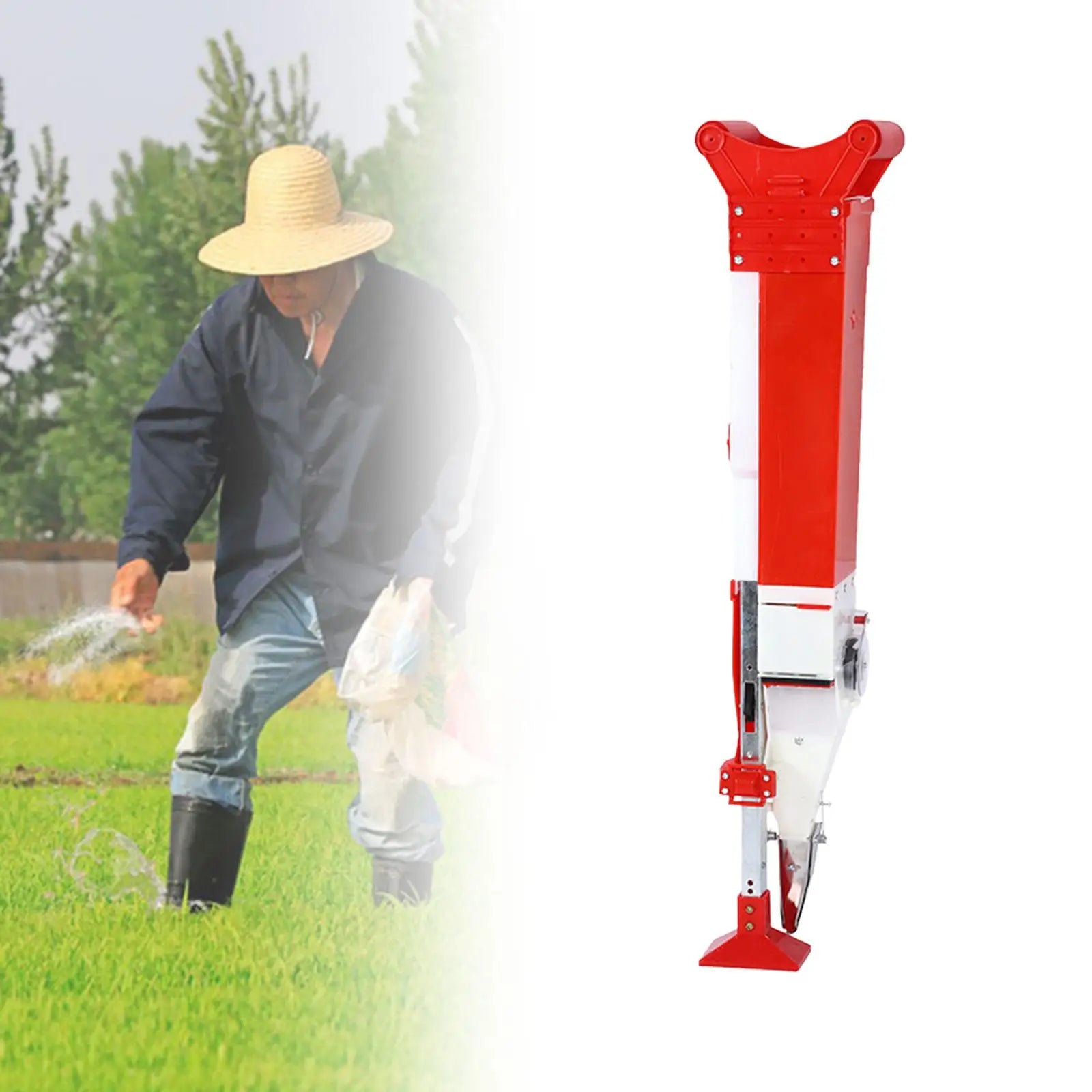 Handheld Fertilizer Seeder Household Soybean Corn Peanut Spreader Hand Planter Farming Tool for Agricultural Seeding Tools