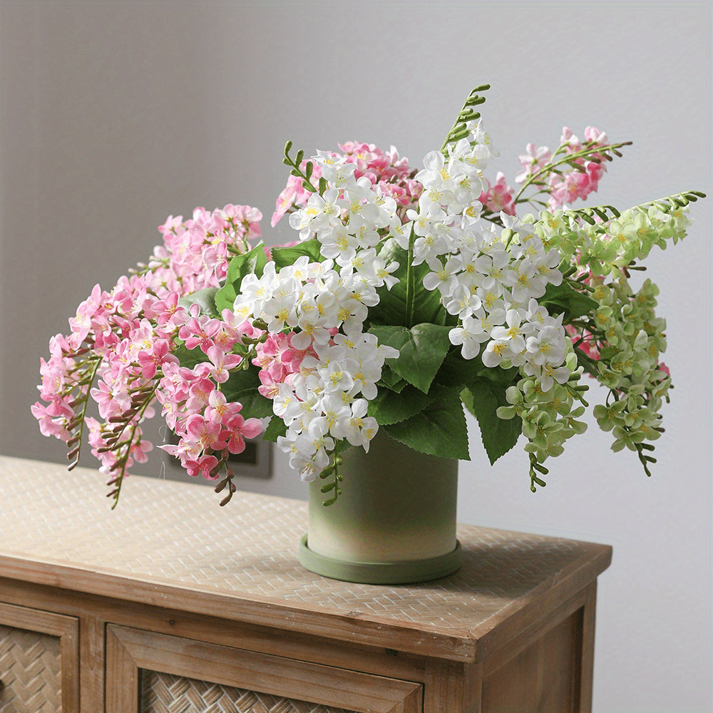 2 Bundles of Lifelike Lily of the Valley Artificial Flowers, Perfect for Easter, Wedding, Home Party Decor, or Living Room