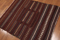 3'8" x 4'8" Hand Woven Afghani Tribal Kilim 100% Wool area rug Rust